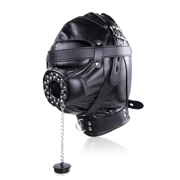 Sensory Deprivation Hood with Open Mouth / Bondage Sex Toys for Couples - EVE's SECRETS